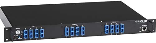 Black Box Network - NBS004MA - Black Box Rackmount Gang Switch - 19, 1U, dupleks multimode SC, mrežna uprava - 12 priključaka kanala