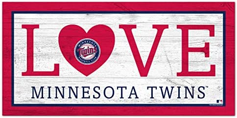 Fan Creations MLB Minnesota Twins Unisex Minnesota Twins Love Sign, Boja tima, 6 x 12