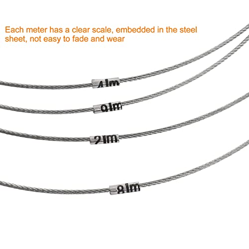 Mjerni kabel od jake čelične žice, fleksibilni mjerni kabel s ljestvicom, za inženjerska mjerenja u građevinarstvu, mjerenje poljoprivrednog