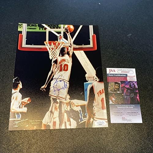 Kevin Garnett Rookie potpisao Autografirani 8x10 fotografija s JSA Coa Rijetko puno ime - Autografirane NBA fotografije