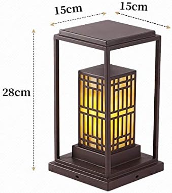 Tbiiexfl Nova kineska stil lampina imitacija od nehrđajućeg čelika mramorni pejzažni vrtna svjetiljka Vanjska vodootporna vanjska vrtna