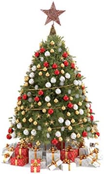 Holibanna Tree Topper Tree Topper 20cm božićno drvce Iron Star Topper blistavi željezni zvijezda Topper za kućni popločani ukrasi drveća