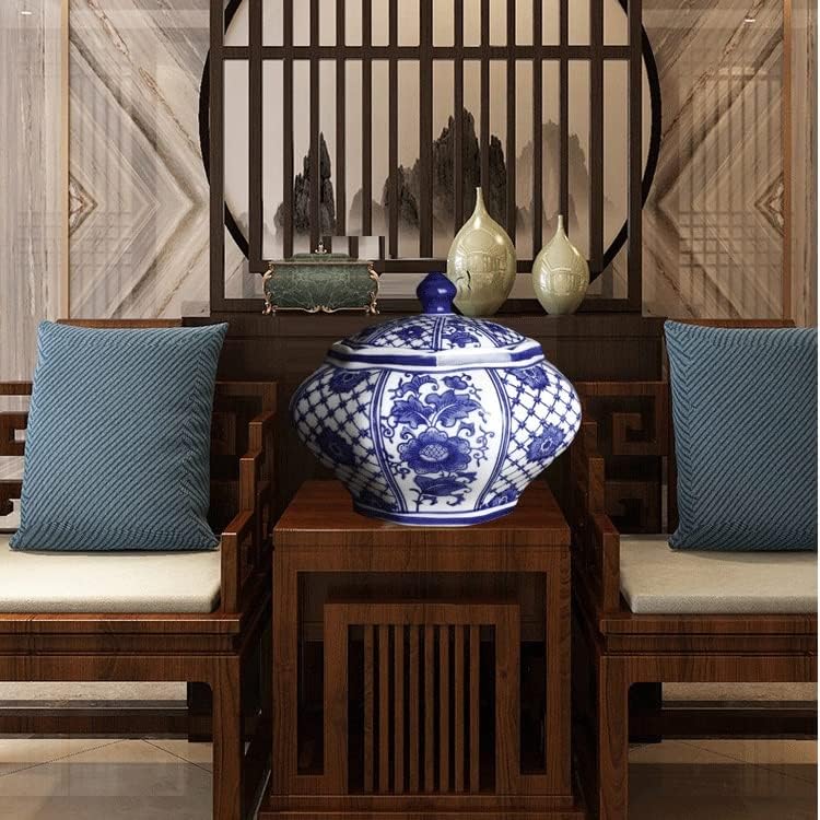n/a osmenjačka staklenka plavo -bijeli porculan od Jingdezhen keramičkog spremišta za odlaganje čajnih grickalica čajne staklenke