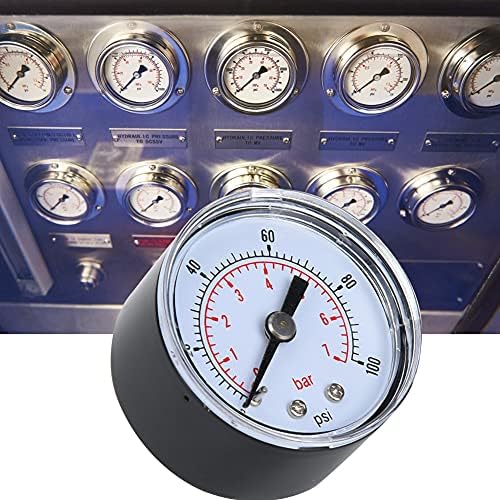 Mjerač tlaka, mjerač tlaka zraka 1/8 BSPT navoja dvostruka skala stražnjeg dijela