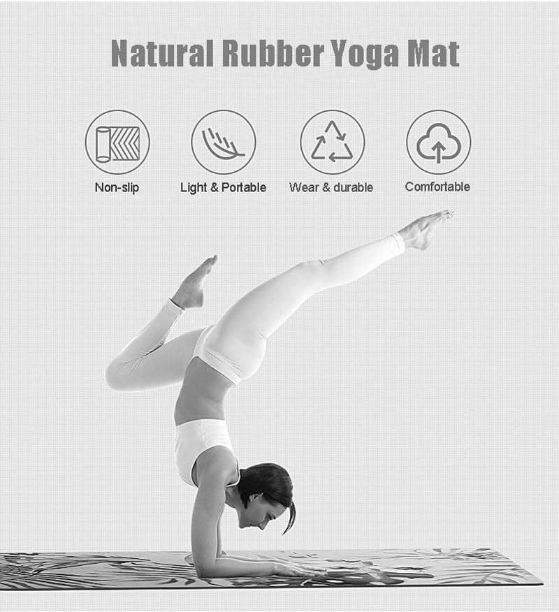 1 mm tiskana joga prostirka-tanka površina, dno od antilopa, gumena sklopiva Protuklizna prostirka za vježbanje za fitness i pilates