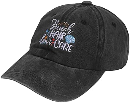 Vezena bejzbolska kapa za plažu niskog profila, Vintage otrcani Traper šešir za tatu, podesiv za jednu veličinu