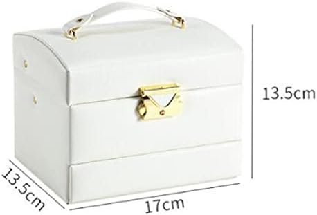 Kutija za odlaganje nakita koja se otvara i zatvara; višeslojna kozmetička kutija velikog kapaciteta kutija za nakit od PU kože