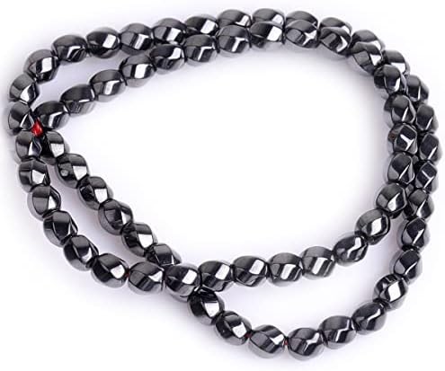Dragulj-unutar 6mm okruglog lica-dragulj magnetske crne hematitne perle za izradu nakita 15