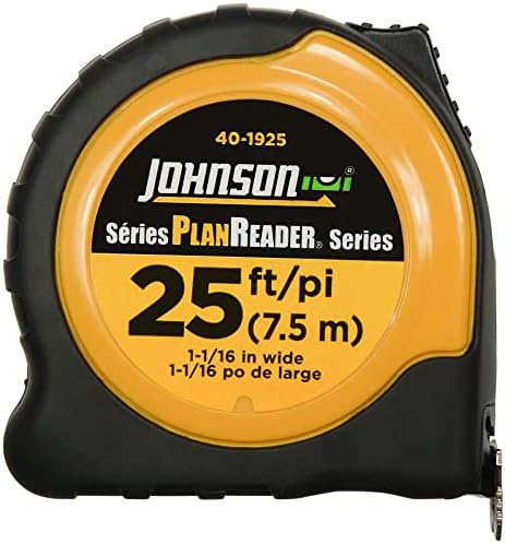Johnson Level & Alat 40-1925 25 'x 1-1/16 Planreader® inč/metrička traka za napajanje
