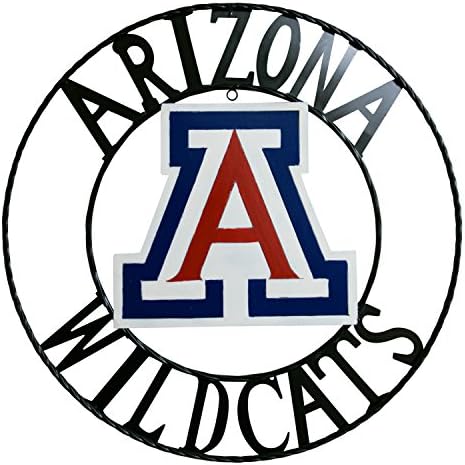 NCAA Arizona Wildcats licenciran Collegiate Collegiate Dekor od kovanog željeza, crveno/bijelo/plavo, 24