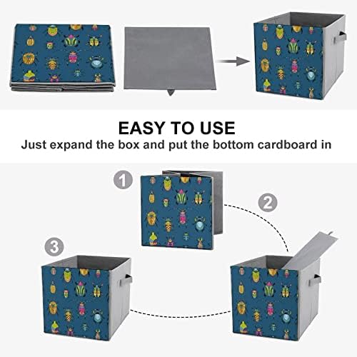 Slatka crtana buba leteća kockice za skladištenje kockica Organizator Trendi tkanina za skladištenje umetnuti kocke ladice 11 inča