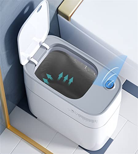 LYSLDH automatsko senzor za smeće, 14L kućna toaletna kuhinja Pametno smeće može uski smeće za kupaonicu