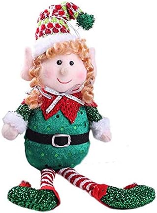 ZMDZA 2PS božićna ukrasa lutka Slatka crvena i zelena elf ukras za lutke za rođendan soba zabava zabava božićni dekor za kućne kuće