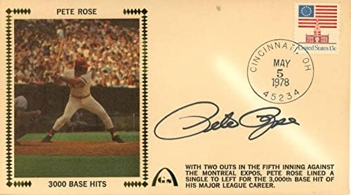 Pete Rose s autogramom 1978. 9000 osnovnih hitova Cincinnati Redsa 177807. -