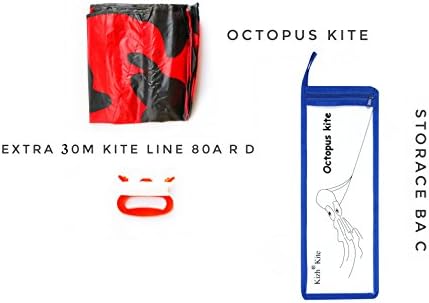 Kizh kite Octopus Veliki framirani meki parafoil zmajevi za djecu i odrasle Easy Flyer kite za plažu Park Garden Playground dugačak