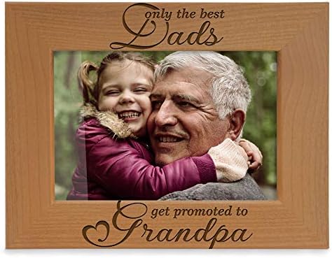 Kate Posh samo se najbolji tati promoviraju u djed prirodnog drveta ugraviranog okvira za slike. Najbolji djed ikad, Dan oca, tata