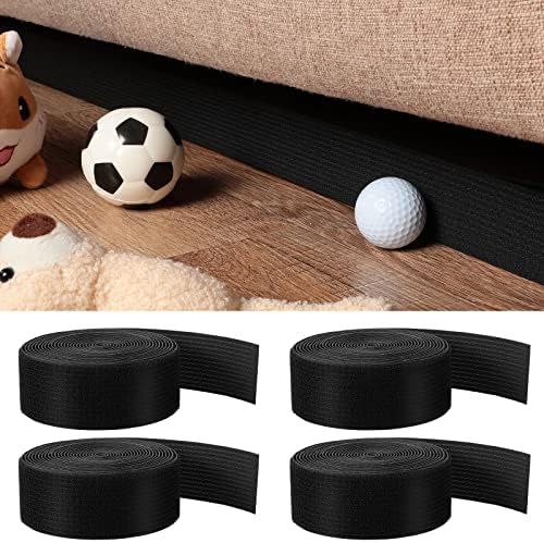 4 pakiranja za blokadu igračaka za pod kauč jednostavni za ugradnju kauča za blokade pasa crnih kauča da spriječi da se igračke podesiva