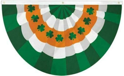 Patrika Irska zastava od 3 do 5 stopa Irska zelena djetelina tapše po ukrasu