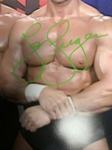 Lex Luger potpisao 11x14 Fotografija w/Macho Man Savage & Sting WCW PSA AK20773 - Fotografije s autogramima