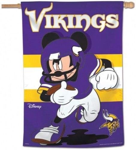 Wincraft NFL Minnesota Vikings Mickey Mouse 28 x 40 Vertikalna zastava