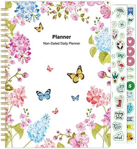 Croffxly Weekly & Mjesečni planer leptira za organizaciju i planiranje povećanja produktivnosti, upravljanja vremenom i postizanja