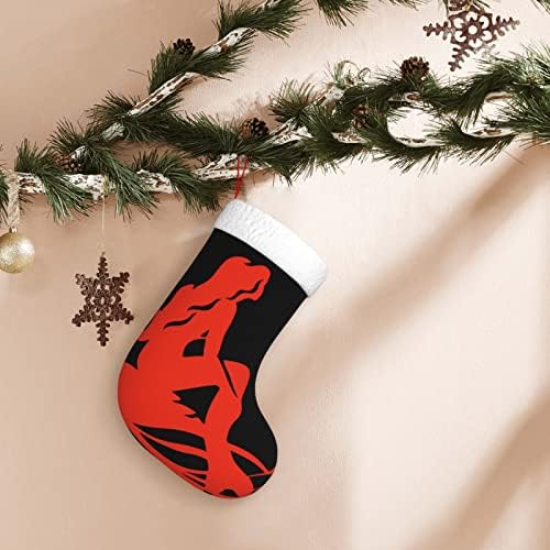 Cutedwarf Little Mermaid Christma čarape božićne ukrase drveća božićne čarape za božićne blagdanske zabave darovi 18-inčni