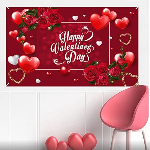 Sretno pozadina za Valentinovo Crvena ruža cvjetanje ljubavnog srca cvjetna fotografija - predložite bračni tuš tuš godišnjica vjenčanja