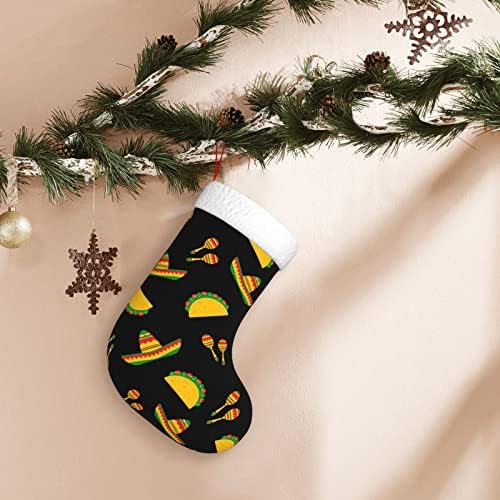 Nacionalni taco dan božićna čarapa 18 centimetara Xmas Viseći čarape Klasične čarape za odmor