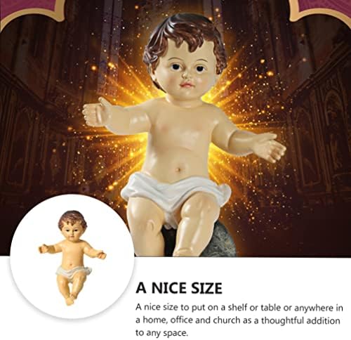 Gadpiparty smola beba isus figurica dojenčad religiozni kip rođenje kolekcionarske figurice sveta vjera darovi ukrasni ukras