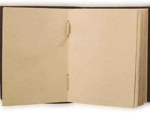 Časopis za džepne kože ANCICraft s ključnim ručno izrađenim praznim zanatskim papirom smeđi 2.95x4.13 inča s poklon kutijom