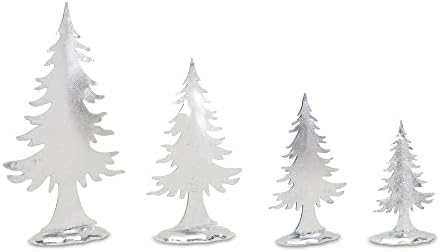 Melrose 87352 Božićno drvce, set od 4, 16,25 inča, metal