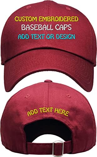Prilagođeni vezeni kape za bejzbol dodaju tekst ili dizajn prednji i stražnji dizajn vlastite kapice