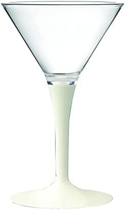 Mepra azd230535p porcellana martini staklo, [pakiranje od 6], bijela, polikarbonatna perilica posuđa za pranje posuđa