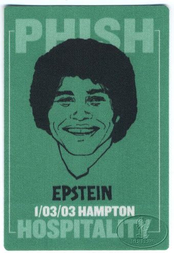 Phish 2003 Hampton Backstage Pass Hospitality 1/3 Epstein dobrodošao Kotter