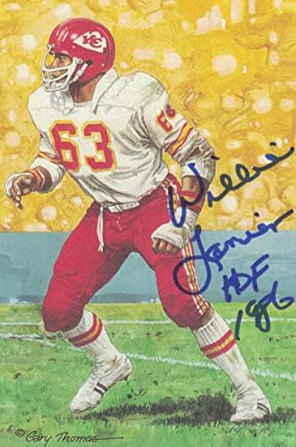 Willie Lanier Autografirani Kansas City Chiefs CILY ART CARD HOF BLUE 22056 - NFL Autographed nogometne kartice