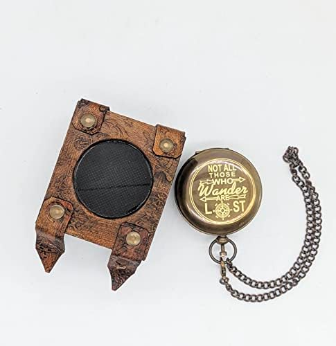 Personalizirani mesingani kompas, nisu svi oni koji lutaju izgubljeni ugravirani kompas s jedinstvenim kožnim kućištem, vjerskim darom,
