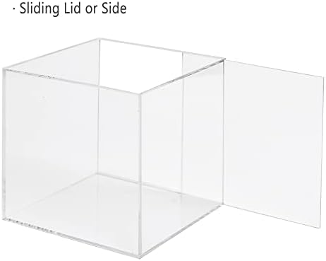 2 pakiranje 4 x 4 x 4 Clear Acril Cube Prikaz za prikaz predmeta Organizator za kolekcionarstvo, skulpturu, legos