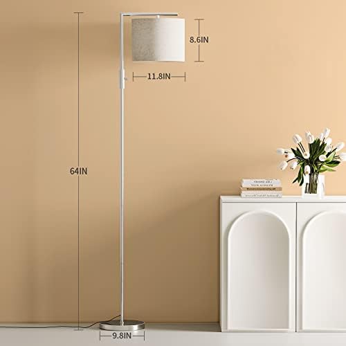 Moderne podne svjetiljke za dnevnu sobu, stojeća svjetiljka s rotacijskim prekidačem, podna svjetiljka za čitanje s visokim stupom