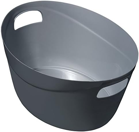 Izvrsna plastična višenamjenska ovalna košarica 24 litara srebra