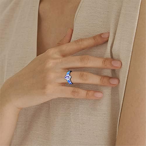 Ženski zaručnički prstenovi nakit Žene modno ljubičasti draguljski prsten za svakodnevni život, Banque Party, rođendanski poklon boho