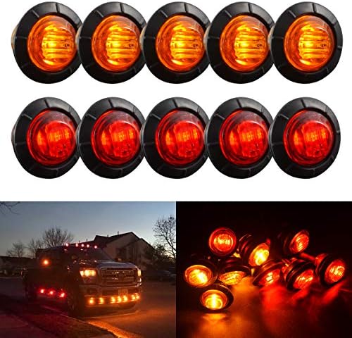 12V DC crvena okrugla LED indikatorska svjetla stražnjih svjetala prtljažnika automobila kočiono svjetlo 3/4 inča bočne oznake parkirno