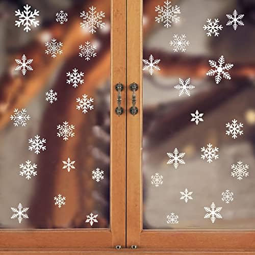 Uklonjene zidne naljepnice za blagovaonicu božićne pahuljice zidne naljepnice Nova godina ukrašavanje prozora stakleni ormarići naljepnice