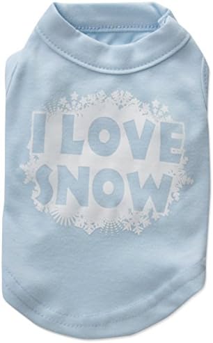 Mirage Pet Products 8-inčni volim košulje snježnih zaslona za kućne ljubimce, x-mall, baby blue