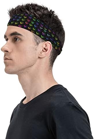 Uniseks Narukvice za vježbanje LGBT lubanja neonska duga multifunkcionalne sportske trake Muška traka za glavu za izvedbu