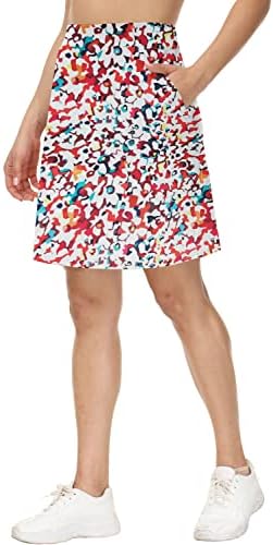 Cakulo plus suknje veličine Skort za žene s džepovima dužina koljena golf plivanje atletske duge skromne suknje