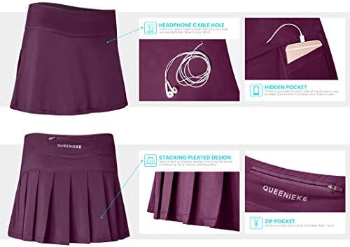 Queenieke Women Golf Skorts naklonjene teniske suknje s džepovima kratkim hlačama koje trče suknju 80322