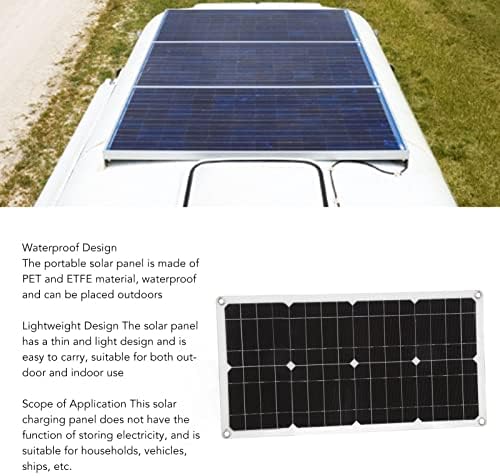 Prijenosni solarni panel 35 vati punjač solarnih panela lagani tanki Vodootporni dizajn za brodska vozila u kućanstvu