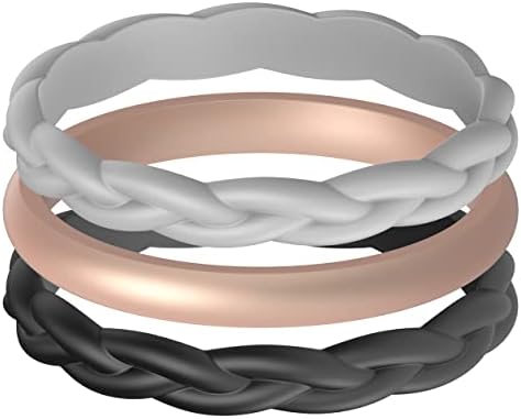Ženski silikonski vjenčani prstenovi za žene, prozračni vjenčani prstenovi za žene, jedinstveni dizajn