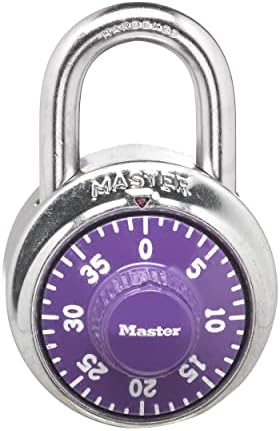 Master Lock Combination Locker Locker, kombinirani zatvor za teretane i školske ormariće, ljubičasta brava za biranje, 1514d i 1561dltblu