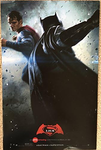 Batman vs Superman Zora pravde AMC Originalni filmski plakat 11x17 - Set od 2 w/bonus tetovaža set